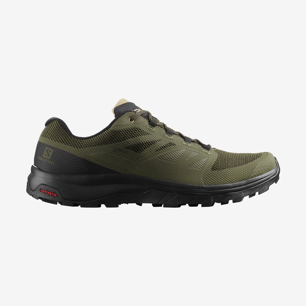 Salomon OUTLINE GORE-TEX Zapatillas Trekking Hombre - Verde Oliva Verde - Colombia (10794-NXMV)